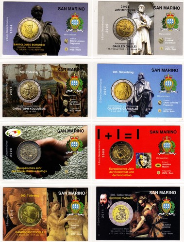 Euro commemorativi san - commemorativi,